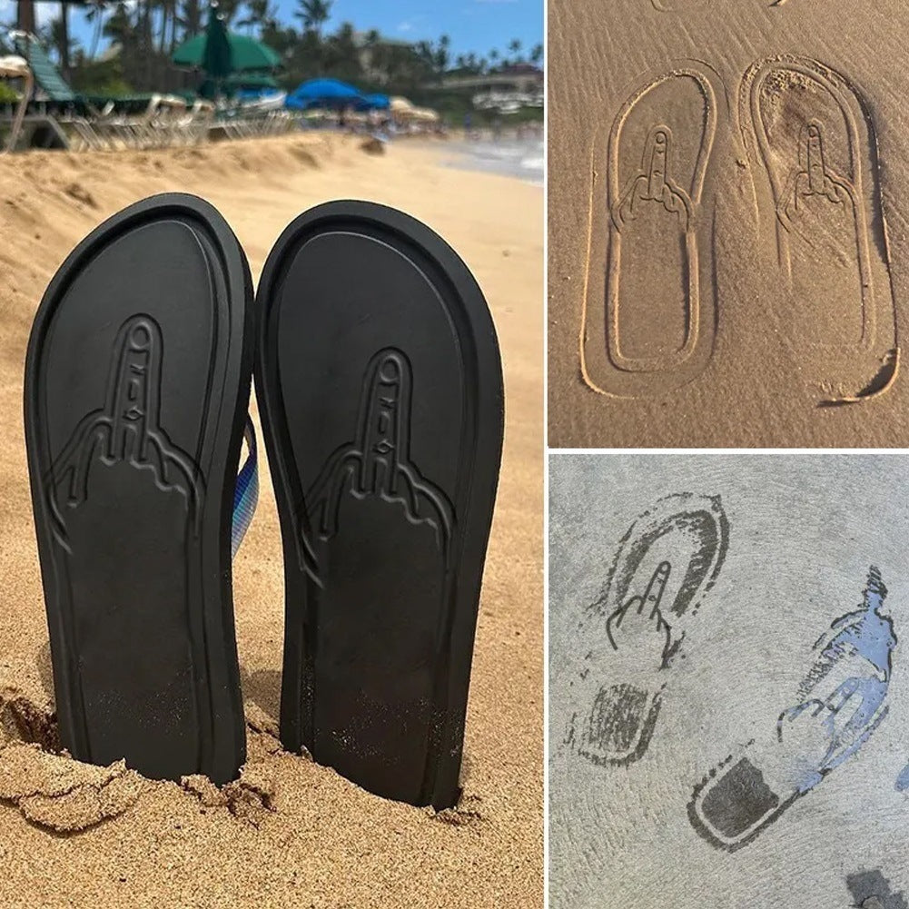 Men EVA Thick Sole Beach Flip Flops